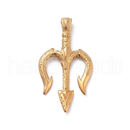 Ion Plating(IP) 304 Stainless Steel Big Pendants STAS-Z095-05G-1