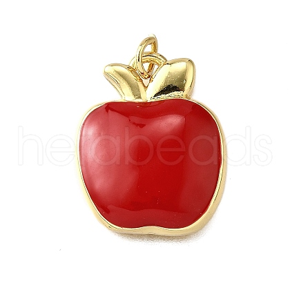Brass Enamel Pendants KK-B136-07G-02-1