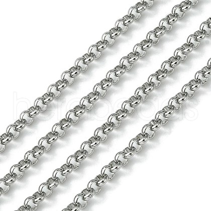 Tarnish Resistant 304 Stainless Steel Rolo Chains STAS-M032-42P-3.8mm-1
