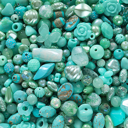 WADORN 4 Bags Acrylic Beads MACR-WR0001-03A-1