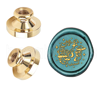 Wax Seal Brass Stamp Head AJEW-WH0209-620-1