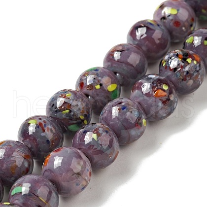 Handmade Lampwork Beads Strand LAMP-C008-02A-1