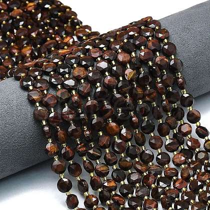 Dyed Natural Red Tiger Eye Beads Strands G-C116-A70-02-1