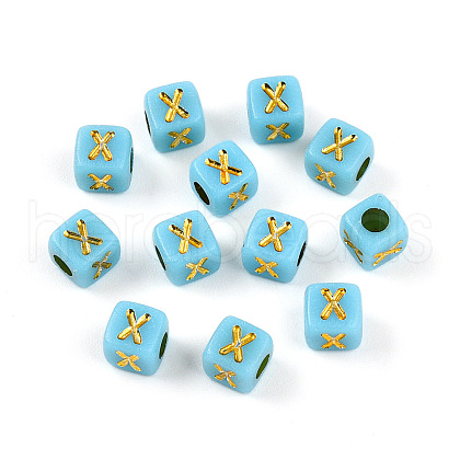 Plating Acrylic Beads OACR-N140-01F-X-1