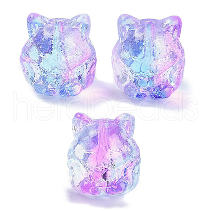 Transparent Spray Paint Glass Beads X1-GLAA-H035-01I-1