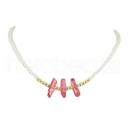 ABS Plastic Imitation Pearl Beaded Necklaces NJEW-JN04859-04-1