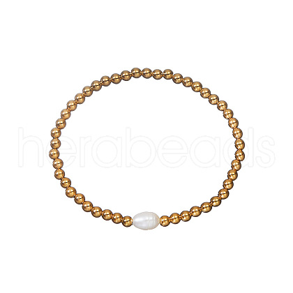 304 Stainless Steel Beads Stretch Bracelets for Women XK2251-2-1