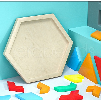 DIY Hexagon Tray Display Decoration Silicone Molds X-DIY-G067-05C-1