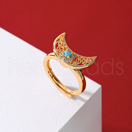 Brass Pave Cubic Zirconia Finger Rings for Women LX2231-2-1