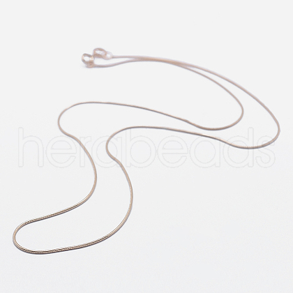 925 Sterling Silver Chain Necklaces STER-F039-10RG-1