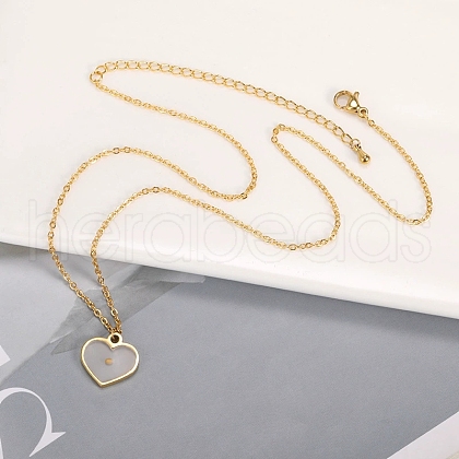 304 Stainless Steel Mustard Seed Faith Pendant Necklaces NJEW-Z063-04G-02-1