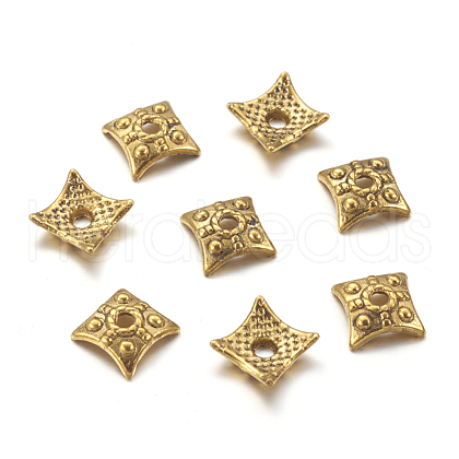 Tibetan Style Bead Caps GLF0573Y-1