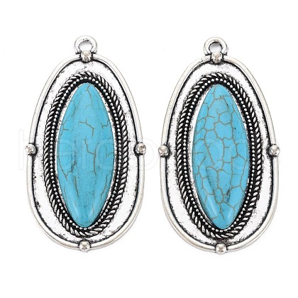Tibetan Style Alloy Big Pendants PALLOY-S120-305AS-RS-1