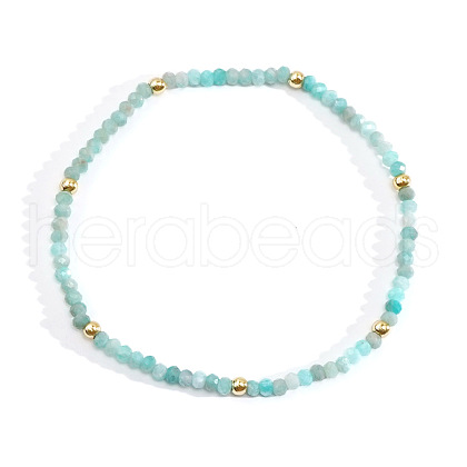 Bohemian Style Natural Green Aventurine Beaded Stretch Bracelets for Women TR3893-3-1