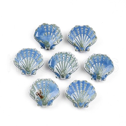 Handmade Porcelain Beads PORC-N009-01C-1