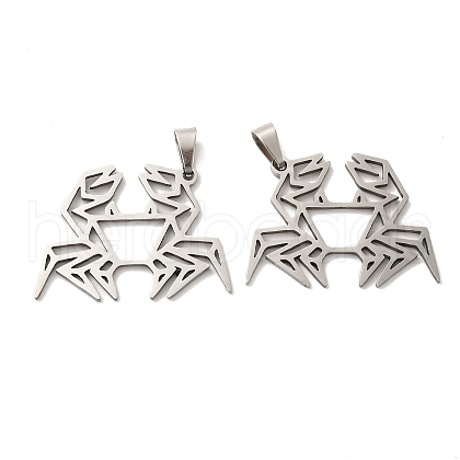 Non-Tarnish 201 Stainless Steel Pendants STAS-K251-032P-1