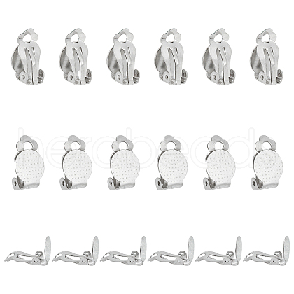 Unicraftale 304 Stainless Steel Clip-on Earring Findings STAS-UN0018-16P-1