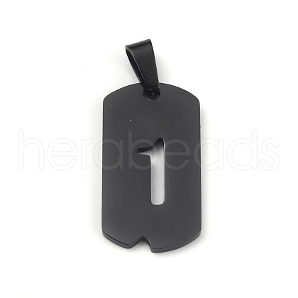 Ion Plating(IP) 304 Stainless Steel Pendants STAS-O127-E01-1