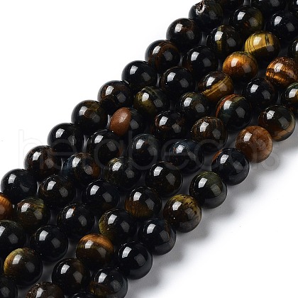 Natural Tiger Eye Dyed Beads Strands G-B046-06-1