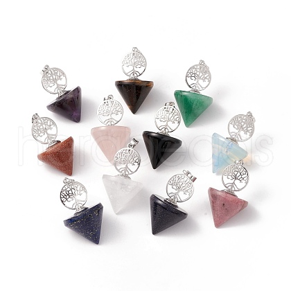 Natural & Synthetic Gemstone Pendants G-E150-04P-1