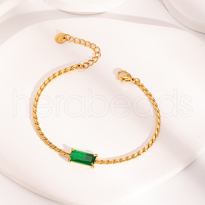 Elegant Stainless Steel Cardano Chains Bracelets UA2572-1-1