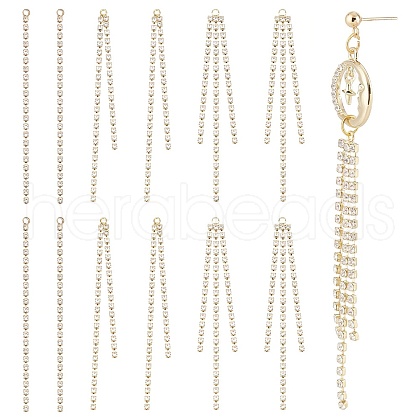 SUNNYCLUE 24Pcs 3 Style Brass Rhinestone Cup Chain Big Pendants KK-SC0003-21G-1