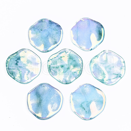 Transparent Resin Cabochons RESI-T051-05A-1