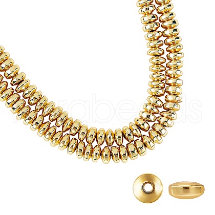 ARRICRAFT Electroplate Non-magnetic Synthetic Hematite Bead Strands G-AR0003-09G-1