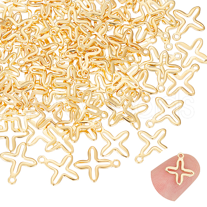 Unicraftale 100Pcs 201 Stainless Steel Tiny Cross Charms FIND-UN0003-99-1