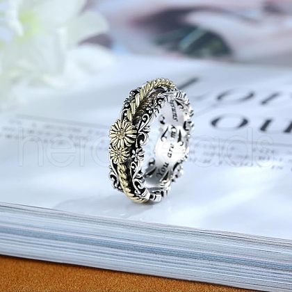 Zinc Alloy Spinner Rings for Women FS-WGC1941-03-1