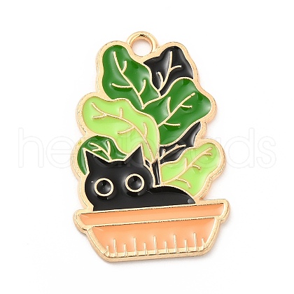 Alloy Enamel Pendants ENAM-D041-06A-1