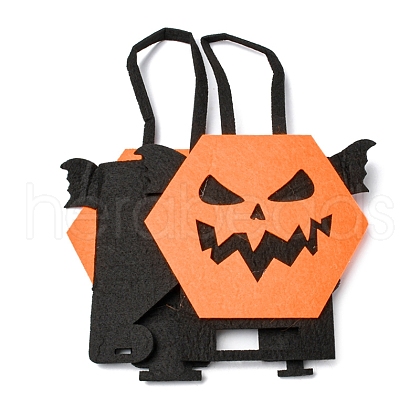 Devil Felt Halloween Candy Bags with Handles HAWE-K001-01B-1