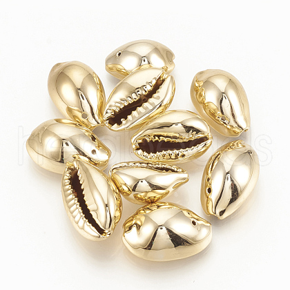 Plated Cowrie Shell Pendants SSHEL-Q305-02A-02-1