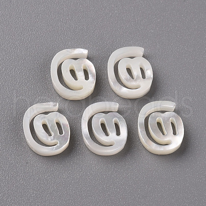 Natural White Shell Mother of Pearl Shell Beads SSHEL-R144-13-1