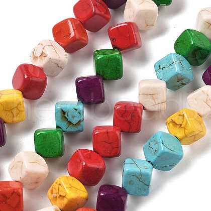 Synthetic Turquoise Beads Strands G-B140-B01-02-1