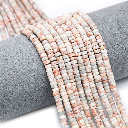 Natural Red Netstone Beads Strands G-P575-B19-4x2mm-1