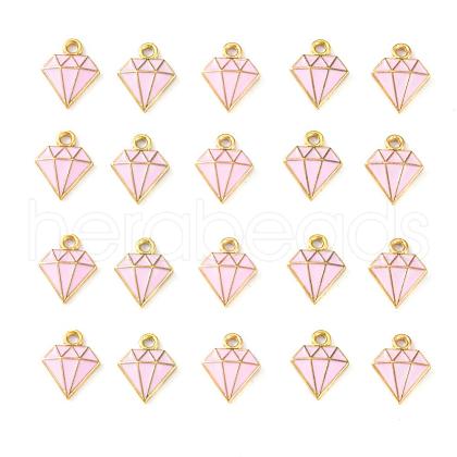 20Pcs Light Gold Alloy Enamel Charms ENAM-YW0001-36A-1