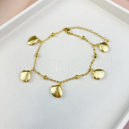 Bohemia Style Ocean Theme 304 Stainless Steel Anklets WG73A42-06-1