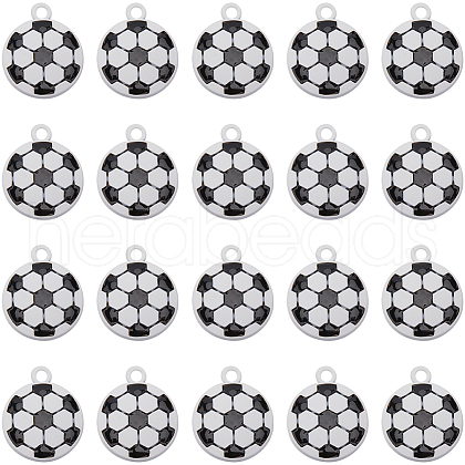 SUNNYCLUE 30Pcs Baking Painted Alloy Pendants ENAM-SC0005-64-1