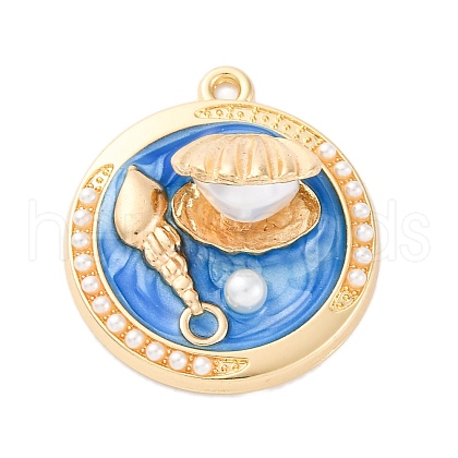 Alloy Enamel Pendants FIND-M060-12G-1