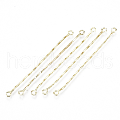 Brass Box Chain Tassel Links KK-R129-05G-1