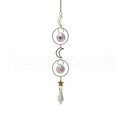 Crystal Glass Sun Catcher Pendant PW-WG9BDCB-06-1