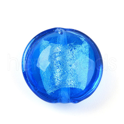 Handmade Silver Foil Glass Beads SLF15mmY-06-1