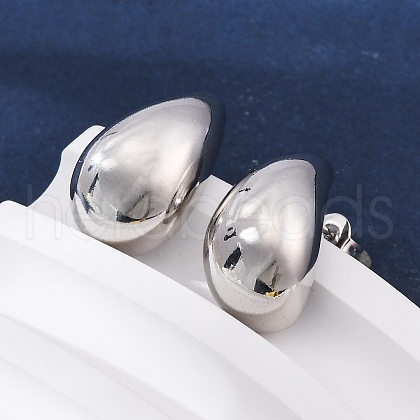Rack Plating Brass Teardrop Stud Earrings EJWE-Q766-03P-1