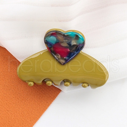 Heart Acetate Claw Hair Clips PW-WG72AF5-01-1