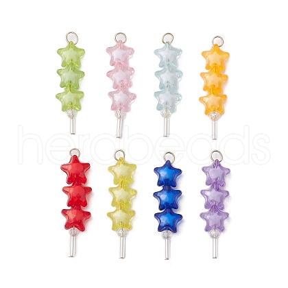 Acrylic & Glass Pendants PALLOY-JF03523-1