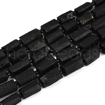 Natural Black Tourmaline Beads Strands G-F715-111-1