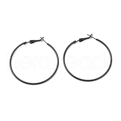 Baking Paint 201 Stainless Steel Hoop Earrings EJEW-P185-C03-01-1