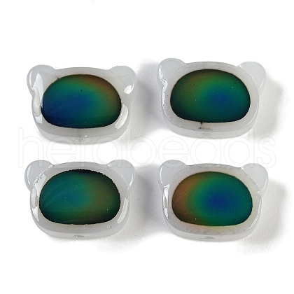 Two Tone Glass Mood Beads GLAA-Z007-09C-1