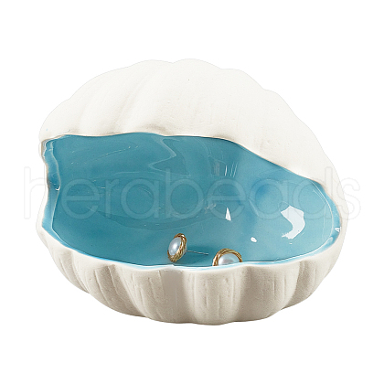 Ocean-themed Ceramic Jewelry Plate AJEW-WH0033-01C-1